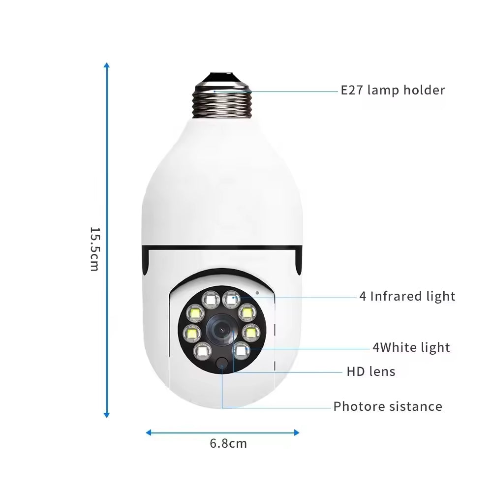 5G Bulb E27 Surveillance Camera